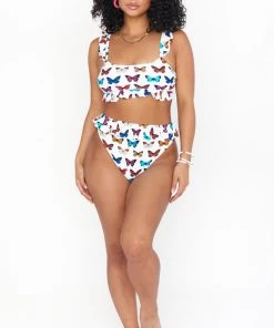 Show Me Your Mumu Island Ruffle Bottom ~ Butterflies In My Eyes Swim