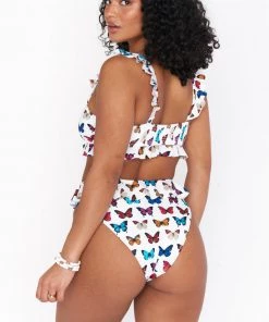 Show Me Your Mumu Island Ruffle Bottom ~ Butterflies In My Eyes Swim