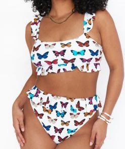 Show Me Your Mumu Island Ruffle Bottom ~ Butterflies In My Eyes Swim