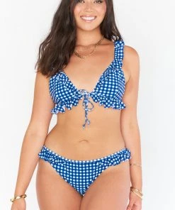 Show Me Your Mumu Carolina Ruffle Top ~ Seaside Gingham