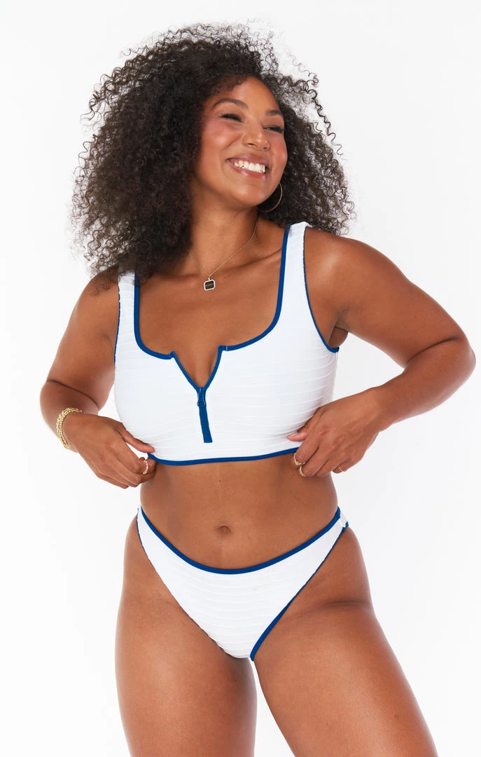 Show Me Your Mumu Monterey Bottom ~ White Rib Colorblock New Mu 3 Show Me Your Mumu Monterey Bottom ~ White Rib Colorblock New Mu