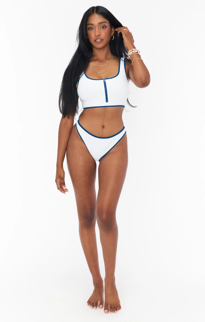 Show Me Your Mumu Monterey Bottom ~ White Rib Colorblock New Mu 11 Show Me Your Mumu Monterey Bottom ~ White Rib Colorblock New Mu