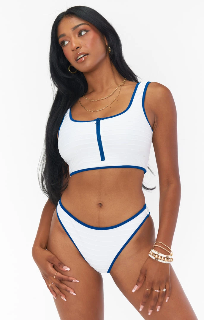 Show Me Your Mumu Monterey Bottom ~ White Rib Colorblock New Mu 4 Show Me Your Mumu Monterey Bottom ~ White Rib Colorblock New Mu