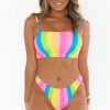 Show Me Your Mumu Cozumel High Side Bottom ~ Neon Sunrise