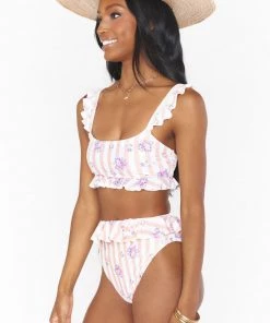 Show Me Your Mumu Island Ruffle Bottom ~ Pinck Blossom