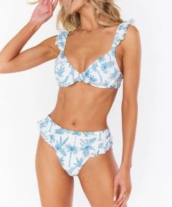 Show Me Your Mumu Boat Bottom ~ Blue Lagoon Palm Rib