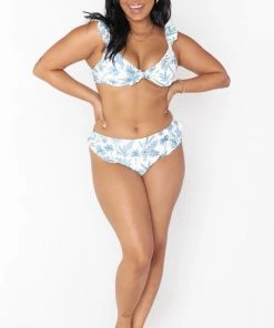 Show Me Your Mumu Boat Bottom ~ Blue Lagoon Palm Rib