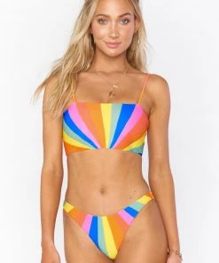Show Me Your Mumu Cozumel High Side Bottom ~ Rainbow Sunrise Swim 14 Show Me Your Mumu Cozumel High Side Bottom ~ Rainbow Sunrise Swim