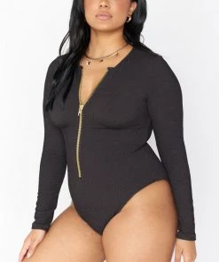 Show Me Your Mumu Surfside One Piece ~ Black Scrunch