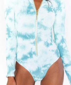 Show Me Your Mumu Surfside One Piece ~ Teal Tie Dye Scrunch Swim 11 Show Me Your Mumu Surfside One Piece ~ Teal Tie Dye Scrunch Swim