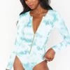 Show Me Your Mumu Surfside One Piece ~ Teal Tie Dye Scrunch Swim