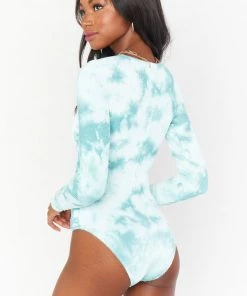 Show Me Your Mumu Surfside One Piece ~ Teal Tie Dye Scrunch Swim 13 Show Me Your Mumu Surfside One Piece ~ Teal Tie Dye Scrunch Swim