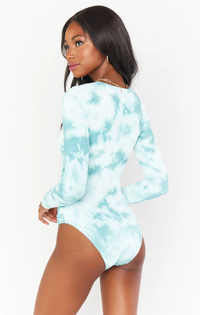 Show Me Your Mumu Surfside One Piece ~ Teal Tie Dye Scrunch Swim 7 Show Me Your Mumu Surfside One Piece ~ Teal Tie Dye Scrunch Swim