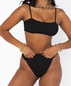 Show Me Your Mumu Del Rey Bottom ~ Black Scrunch