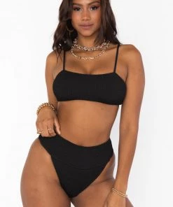 Show Me Your Mumu Del Rey Bottom ~ Black Scrunch