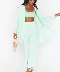 Show Me Your Mumu Destin Top ~ Green Melon Scrunch New Mu