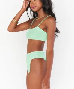 Show Me Your Mumu Destin Top ~ Green Melon Scrunch New Mu