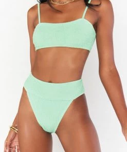 Show Me Your Mumu Destin Top ~ Green Melon Scrunch New Mu