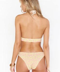 Show Me Your Mumu Cozumel High Side Bottom ~ Lemonade Cheetah Swim