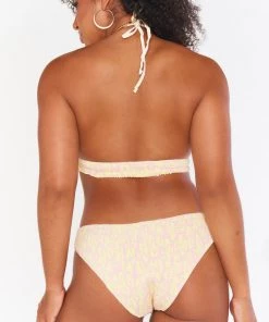 Show Me Your Mumu Cozumel High Side Bottom ~ Lemonade Cheetah Swim
