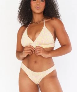 Show Me Your Mumu Cozumel High Side Bottom ~ Lemonade Cheetah Swim