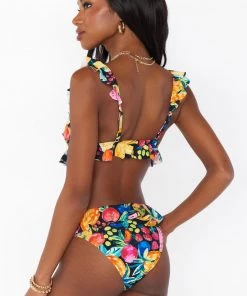 Show Me Your Mumu New Mu Island Ruffle Bottom ~ Fruity Tango