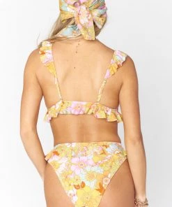 Show Me Your Mumu Island Ruffle Bottom ~ Groovy Blooms
