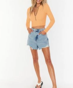 Show Me Your Mumu Surf Top ~ Cantaloupe Scrunch