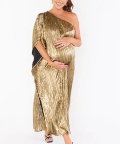 Show Me Your Mumu Tropez Maxi ~ Good As Gold Pleat New Mu 27 Show Me Your Mumu Tropez Maxi ~ Good As Gold Pleat New Mu