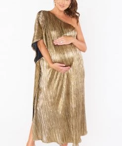 Show Me Your Mumu Tropez Maxi ~ Good As Gold Pleat New Mu 28 Show Me Your Mumu Tropez Maxi ~ Good As Gold Pleat New Mu