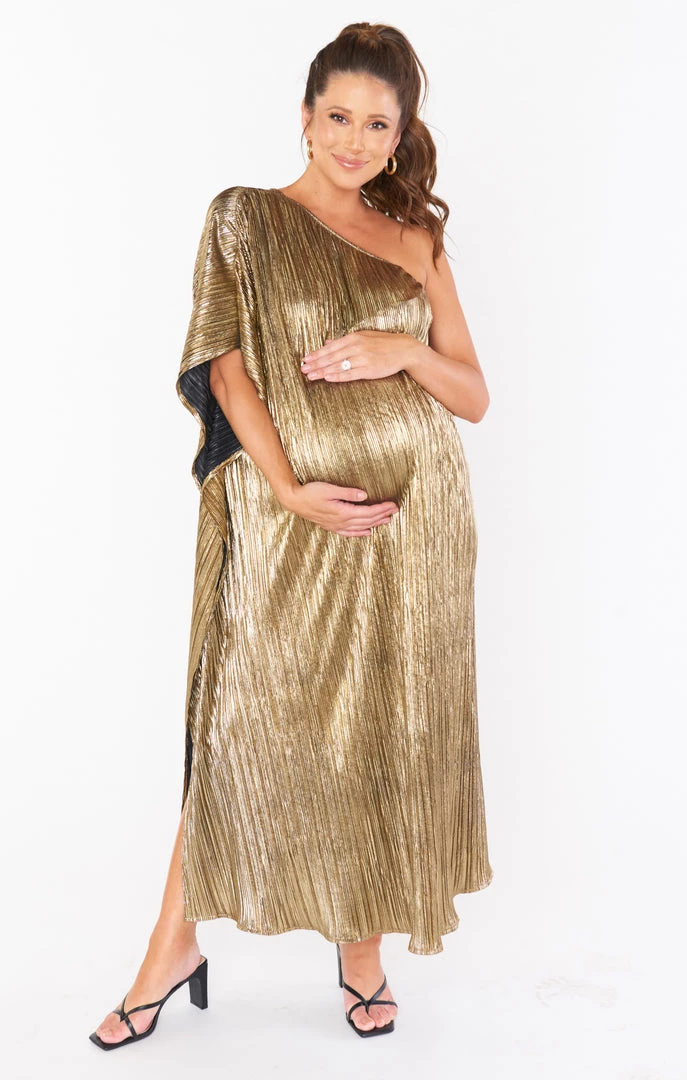 Show Me Your Mumu Tropez Maxi ~ Good As Gold Pleat New Mu 15 Show Me Your Mumu Tropez Maxi ~ Good As Gold Pleat New Mu