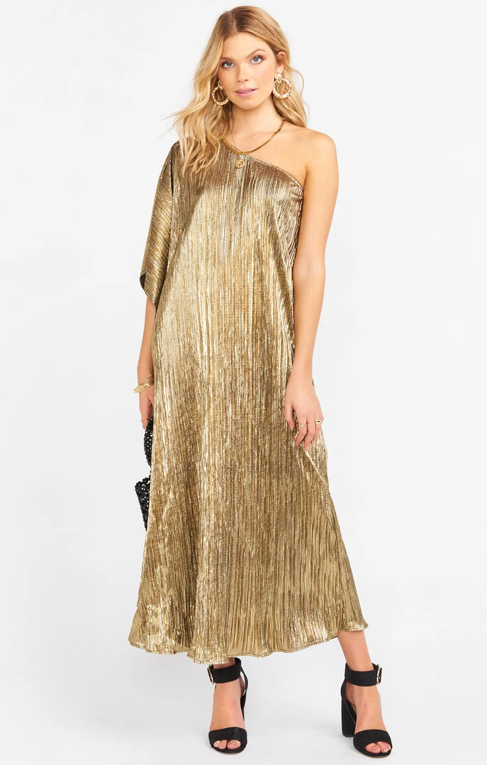 Show Me Your Mumu Tropez Maxi ~ Good As Gold Pleat New Mu 13 Show Me Your Mumu Tropez Maxi ~ Good As Gold Pleat New Mu