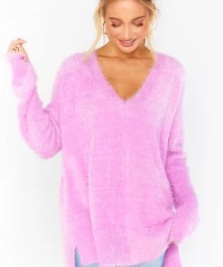 Show Me Your Mumu Cozy Forever Sweater ~ Pretty Pink Knit New Mu