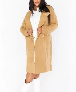 Show Me Your Mumu Melrose Sweater Jacket ~ Camel Knit