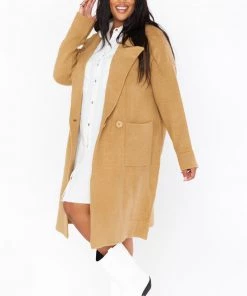Show Me Your Mumu Melrose Sweater Jacket ~ Camel Knit