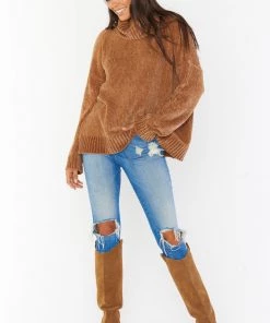 Show Me Your Mumu Fatima Turtleneck Sweater ~ Caramel Chenille 12 Show Me Your Mumu Fatima Turtleneck Sweater ~ Caramel Chenille