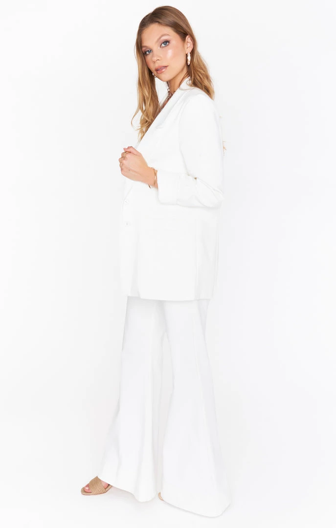 Show Me Your Mumu DJ Flare Pant ~ White Suiting 5 Show Me Your Mumu DJ Flare Pant ~ White Suiting