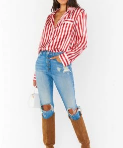 Show Me Your Mumu Classic PJ Set ~ Peppermint Stripe