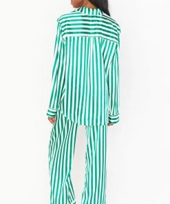 Show Me Your Mumu Classic PJ Set ~ Spearmint Stripe New Mu