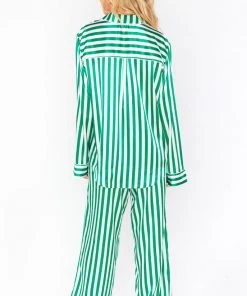 Show Me Your Mumu Classic PJ Set ~ Spearmint Stripe New Mu