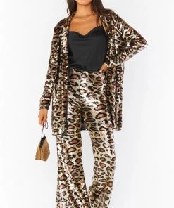 Show Me Your Mumu Gretta Pants ~ Party Cheetah Sequins 11 Show Me Your Mumu Gretta Pants ~ Party Cheetah Sequins