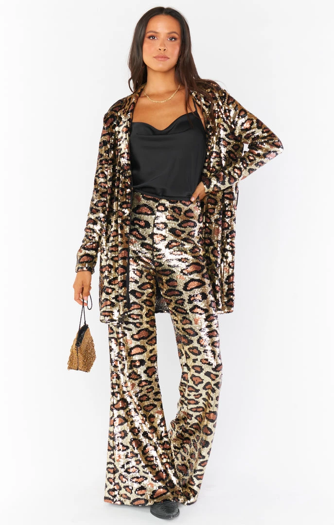 Show Me Your Mumu Gretta Pants ~ Party Cheetah Sequins 6 Show Me Your Mumu Gretta Pants ~ Party Cheetah Sequins