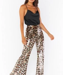 Show Me Your Mumu Gretta Pants ~ Party Cheetah Sequins 9 Show Me Your Mumu Gretta Pants ~ Party Cheetah Sequins