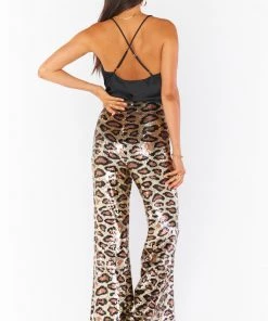 Show Me Your Mumu Gretta Pants ~ Party Cheetah Sequins 10 Show Me Your Mumu Gretta Pants ~ Party Cheetah Sequins