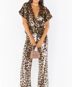 Show Me Your Mumu Gretta Pants ~ Party Cheetah Sequins 12 Show Me Your Mumu Gretta Pants ~ Party Cheetah Sequins