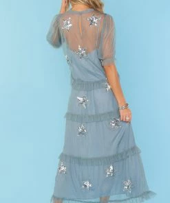 Show Me Your Mumu New Mu Star Top ~ Silver Star Sequins