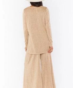 Show Me Your Mumu Jordan Pants ~ Gold Sparkle Knit Bottoms 9 Show Me Your Mumu Jordan Pants ~ Gold Sparkle Knit Bottoms