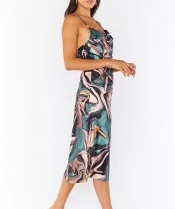 Show Me Your Mumu Maci Skirt ~ Miss Marble Luxe Satin