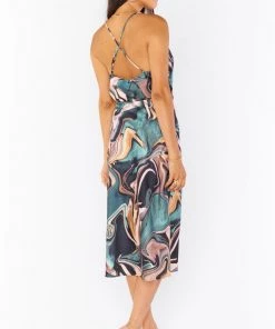 Show Me Your Mumu Maci Skirt ~ Miss Marble Luxe Satin