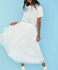 Show Me Your Mumu Dreamer Tulle Skirt ~ White Tulle New Mu
